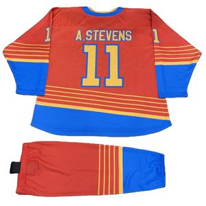 OEM Broderie Personnalisée Sublimation Maillot de Hockey sur Glace Ensembles Professionnels Respirant Séchage Rapide 100% Polyester - Product Image 6