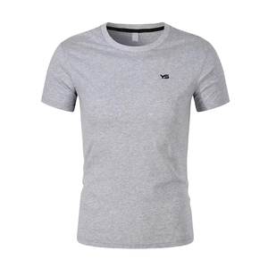 Camiseta de 100% algodón unisex ajustada con cuello redondo, ropa informal con logotipo personalizado, camiseta pesada con patrón sólido para hombres - Product Image 6