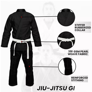 Kimono de Jiu-Jitsu Brasileño (BJJ) Múltiple |   Uniforme de Jiu Jitsu con Cinturón, Tejido Pearl Weave |   Uniforme de Artes Marciales OEM/ODM para Adultos - Product Image 4