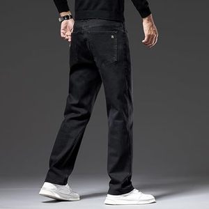 กางเกงยีนส์ผู้ชายเอวสูงขาตรงเอวซักได้น้ำหนักเบาสไตล์สตรีท OEM ดีไซน์ตามสั่ง - Product Image 3