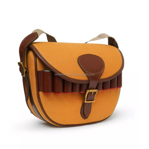 Sac de chasse pour chien REHEX IMPEX – Porte-cartouches en toile et cuir durable pour 100 à 125 cartouches, idéal pour le tir sur argile et les activités de plein air - Product Image 6