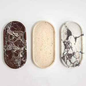 Bandeja Artística de Mármol para Decoración del Hogar y Exhibición en Fiestas, Personalizable con Encanto Elegante para Coleccionables, Cristales y Velas - Product Image 4