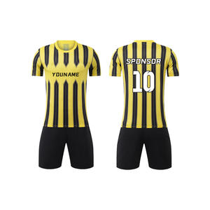 Maillot de football unisexe de haute qualité, ensemble d'uniformes de football à séchage rapide avec logo personnalisé, vente en gros directe d'usine - Product Image 2