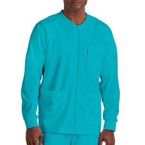 Chaqueta de Médico de Manga Larga de Alta Calidad para Hombre, Diseño Moderno, Uso Hospitalario, Secado Rápido, Transpirable, Disponible en Todas las Tallas - Product Image 1