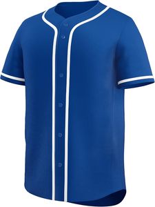 Camiseta de béisbol para hombre, camiseta de softball con botones de equipo personalizado, aparejos sublimados, sarga, nombre, número, malla bordada, ropa deportiva - Product Image 5