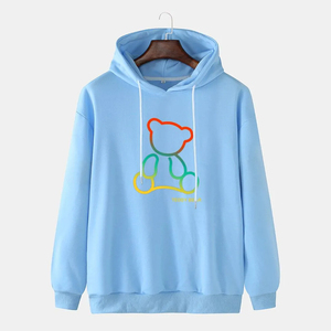 Streetwear Pull à capuche d'automne 100% coton OEM Impression numérique personnalisée pour hommes Écologique Respirant - Product Image 6