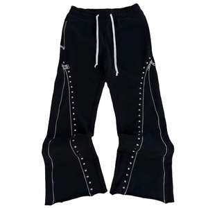 OEM al por mayor de los hombres de diamantes de imitación chándal Venta caliente de calidad superior de material suave de peso ligero térmico hombres chándales - Product Image 5