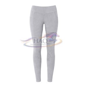 Leggings d'équitation taille haute de performance avec grip intégral, extensibles et compressifs, Fourniture OEM - Product Image 4