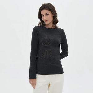 T-shirt pour femme surdimensionné, impression personnalisée de haute qualité, coton vierge, streetwear, tissu tricoté épais, séchage rapide - Product Image 3