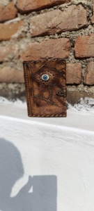 Journaux en cuir Hocus Pocus sur mesure en cuir à relief profond pour les yeux fabriqués à l'aide de papiers faits à la main en coton pour l'agate en gros - Product Image 4