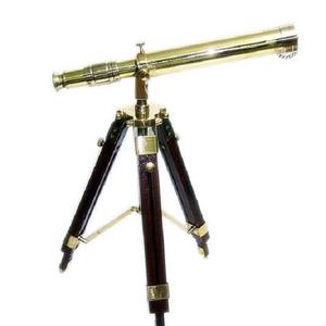 ตกแต่งบ้านVINTAGEกล้องส่องทางไกลทองเหลืองโบราณกล้องส่องทางไกลหนังกล้องโทรทรรศน์ตกแต่งคุณภาพดีVictorian Marine - Product Image 1