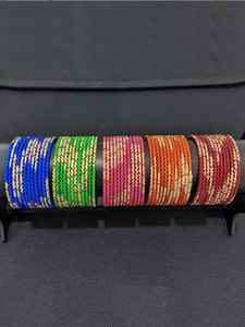 Juegos de Churiyan bordados a mano de 12 piezas hechos a medida, nuevos brazaletes hermosos de moda para niñas, diseños personalizados de mano izquierda y derecha - Product Image 5