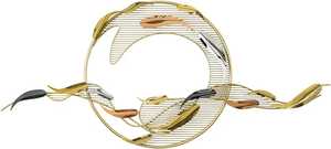 การตกแต่งผนังโลหะแบบทำด้วยมือที่ทันสมัยรูปทรงปลาที่ไม่ซ้ำกันสำหรับบ้านห้องนั่งเล่นโรงแรมศิลปะผนังแบบกระชากติดผนังสำหรับงานแต่งงานวันเกิดร้อน - Product Image 4