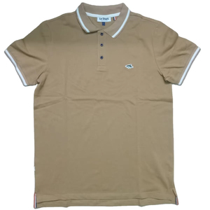 Homme solide pour chemise 100% coton tissu tricoté à manches courtes respirant vêtements de travail décontractés en vrac conception personnalisée - Product Image 2