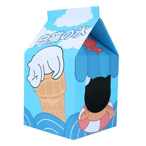 Milk Pack Apparence Paper Box Cat Cave Abri intérieur élégant et amusant pour chats - Product Image 6