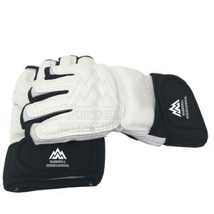 Guantes MMA de piel auténtica con logotipo personalizado Guantes MMA para jóvenes Guantes MMA de medio Dedo de alta calidad - Product Image 2