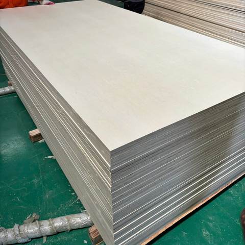 Waterproof Moisture 12-15-18-21mm 4*8ft High Gloss Laminated UV Plywood Sheet Poplar Core UV Faced Plywood for Wardrobe