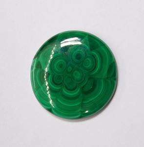 เครื่องประดับอัญมณีสีเขียวมาลาไคต์ทรงหลังเบี้ยธรรมชาติทำจากโรงงานโดยตรงปรับเทียบได้ตัดสดใสผลตาของแมว - Product Image 3