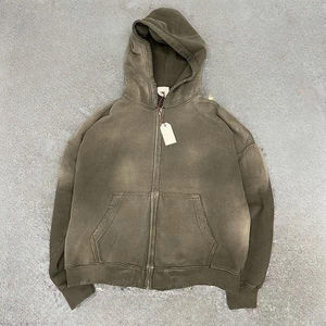 Sweat à capuche Streetwear vintage personnalisé pour hommes Acid Wash French Terry 100% coton sweat à capuche surdimensionné de haute qualité pour le printemps - Product Image 1