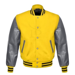 Chaquetas universitarias impermeables de talla grande para hombre, chaquetas cálidas de invierno de manga larga de Color sólido, diseño transpirable personalizado, precio al por mayor - Product Image 1