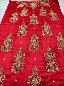 Conjunto de 3 piezas de boda tejido jacquard ecológico de diseño, conjunto de novia somalí con tela de primera calidad - Product Image 5