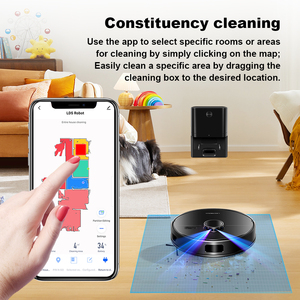 Liectroux M70pro Lidar Robot Hút Chân Không Lau-Tự Làm Rỗng 6.5kpa Hút Đa Tầng Lập Bản Đồ Thảm Tăng 3L Dustbag Ứng Dụng Điều Khiển - Product Image 3