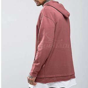 เสื้อฮู้ดมีกุ๊นสำหรับผู้ชายดีไซน์แนวสตรีทเสื้อมีฮู้ดคอปกแบบลายพื้นสำหรับฤดูหนาว - Product Image 3