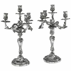 Centres de table de mariage en aluminium Candélabres à 5 bras Candélabres en métal gaufré de haute qualité pour la décoration intérieure - Product Image 1