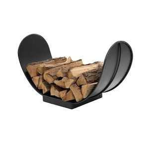 Porte-bûches en métal décoratif moderne de conception simple de haute vente pour le support rustique de bois de chauffage en métal de jardin de maison - Product Image 5