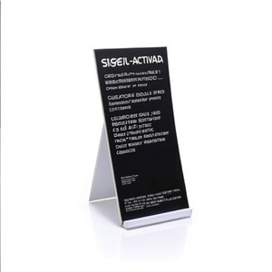 ขาตั้งโชว์สินค้าแบบสองด้าน SIGEL ขนาด 9.5 x 4.2 x 4.5 ซม. ทำจากพลาสติกใสแข็ง พร้อมป้ายเปลี่ยนได้สำหรับสินค้านำเสนอ - Product Image 3