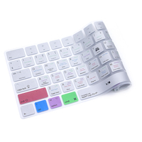 Funda de teclado multilingüe de silicona Logic Pro Shortcuts para Macbook