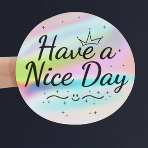 Cá nhân in logo tùy chỉnh Sliver Hologram Nhãn dán nhãn dính không thấm nước thiết kế thương hiệu chết cắt Holographic vinyl dán - Product Image 3