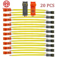 10 pasang 2PIN roda kemudi tali konektor Plug Harness untuk Toyota Corolla Camry Nissan Mazda Hyundai Elantra