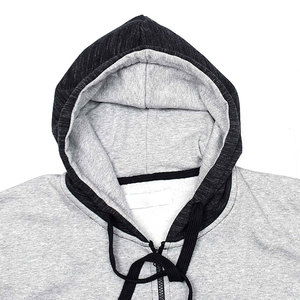 เสื้อฮู้ดแบบสวมหัวสำหรับผู้ชายผ้าฝ้าย100% แขนยาวบุขนแกะซับในโลโก้ตามสั่งใส่สบาย OEM ODM สไตล์สตรีทแวร์ - Product Image 3