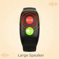 Reloj Inteligente con Rastreador GPS 4G, Certificado CE RoHS, Batería de 680 mAh, Monitor de Frecuencia Cardíaca y Presión Arterial Instantáneo, Alarma de Caídas, Botón de Pánico SOS, Pulsera Inteligente