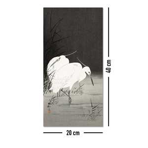 Impresión artística de Ohara Koson: Dos ancianos en el pantano, elegante composición de naturaleza muerta - Product Image 1