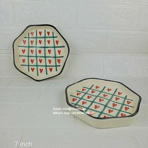 Assiettes en céramique matte minimalistes vaisselle de style nordique pour café restaurant Airbnb et décoration intérieure - Product Image 6