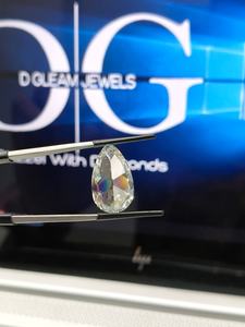 Bague de fiançailles en diamant de laboratoire Euro Cut 4,00 ct F VVS2, polie, dureté 10/10, qualité de coupe EX, forme poire, diamant en vrac, cadeau pour lui - Product Image 5