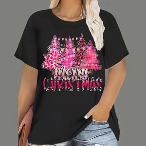 Camisetas impresas en 3D de alta calidad, nueva camisa de gran tamaño con cuello redondo para mujer, camisas de media manga de algodón 100% al por mayor - Product Image 3