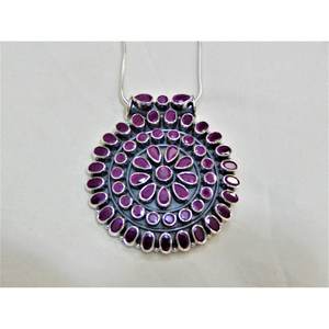 Collar con colgante de rubí Natural de plata de ley 925, regalo de compromiso de ónix de platino para su collar de ónix con cadena colgante de Rubí - Product Image 5