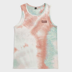 Camiseta sin mangas de hombre adulto con logotipo personalizado de alta calidad, ropa deportiva de algodón transpirable, estilo informal de verano tejido en Color sólido - Product Image 1