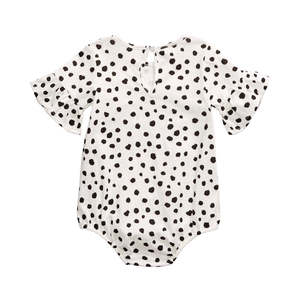 First Impressions Body in cotone bianco con maniche a campana e stampa leopardata per neonata 24 mesi - First Impressions Body per neonata - Product Image 2