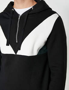 2025 automne nouveaux sweats à capuche hommes surdimensionné demi fermeture éclair à capuche en plein air loisirs sport hommes à capuche tenue décontracté pull sweat - Product Image 5