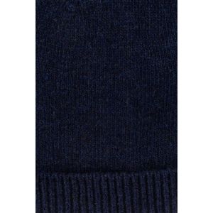 Landson nam màu xanh hải quân Len cashmere Beanie mềm dệt kim gấp đôi cơ bản tất cả các mùa Mini Logo áo len - Product Image 3