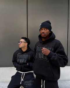 Streetwear personnalisé Survêtement de haute qualité imprimé Jogger Pantalon de survêtement Sweat à capuche unisexe et survêtement Ensemble de survêtements pour hommes - Product Image 5