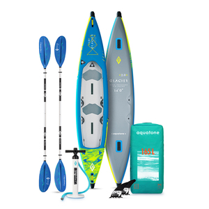 Aquatone ghiacciaio gonfiabile ad alte prestazioni kayak All Drop-Stitch ponte 2 persone 1 persona con accessori - Product Image 2