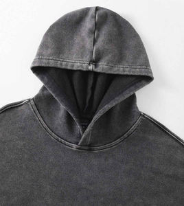 2024 venta al por mayor personalizable DTF impresión Sudadera con capucha nuevo estilo ácido lavado 100% algodón sudaderas con capucha de ajuste Regular para hombres - Product Image 3