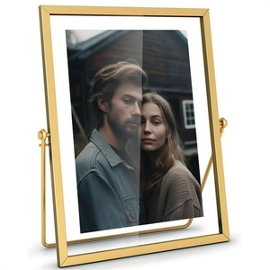 Premium Elegant Gold Plated Metal Photo <b>Frame</b> Modern Decorative Picture <b>Frame</b> <b>for</b> Home Office & Gifting Decor Use - Product Image 1