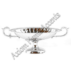Elegante cuenco para servir frutas de latón hecho a mano elegante plata decoración del hogar diseño exclusivo para cocina comedor-Axiom acentos para el hogar - Product Image 6