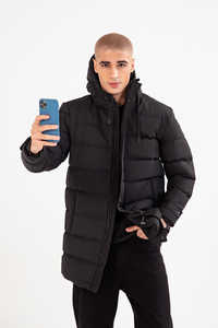 Chaqueta de Invierno de Alta Calidad al por Mayor para Hombre, Chaqueta Larga, Chaqueta Acolchada, Fabricante en Pakistán, Ropa Urbana Unisex - Product Image 2